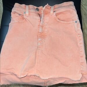 Wildfred Free Peach Denim Mini Skirt NWOT